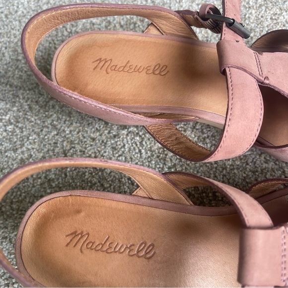 Madewell The Fisherman Sandal Clog in Nubuck Leather Size 9 Faded Mauve Worn 1X - Picture 7 of 8